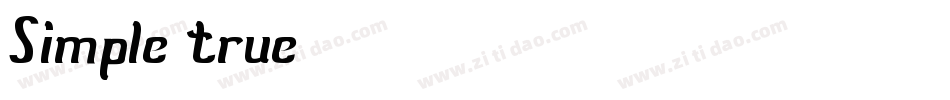Simple true字体转换